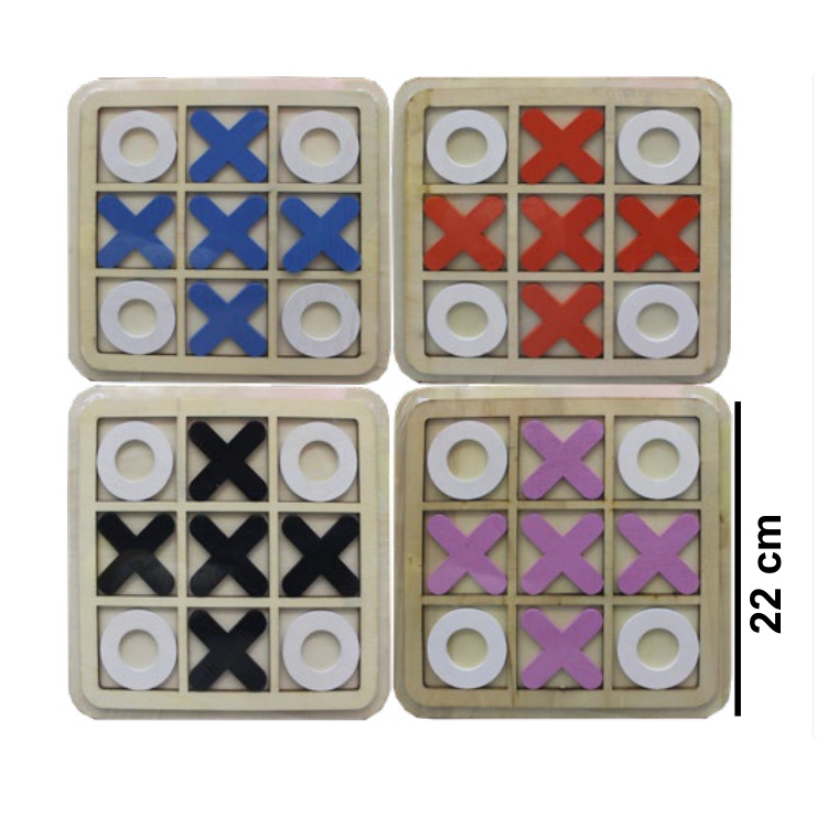 [EB-TY363938] Juego Gato (Tres en Raya) Madera 22cm Grande — Caja x200 pzas ref.TY363938