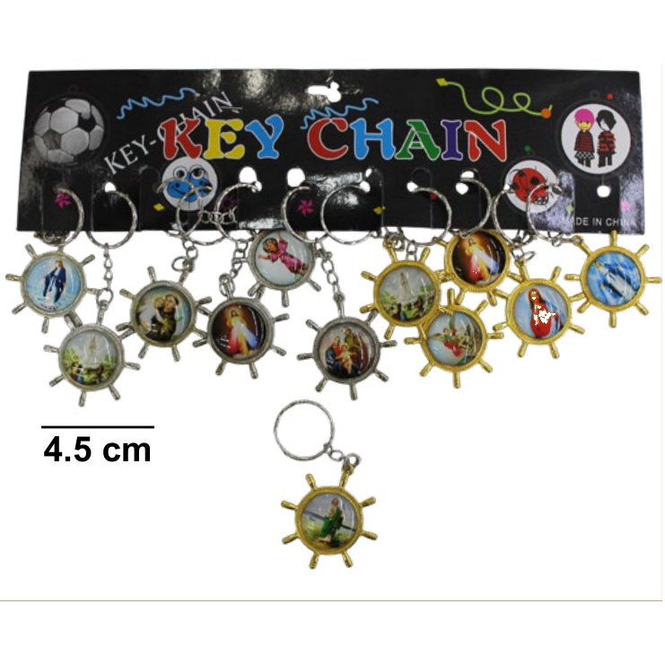 [EB-KE9741] Llavero Timón Santos 4.5cm — Bolsa x12 pzas / Caja x1200 ref.KE9741