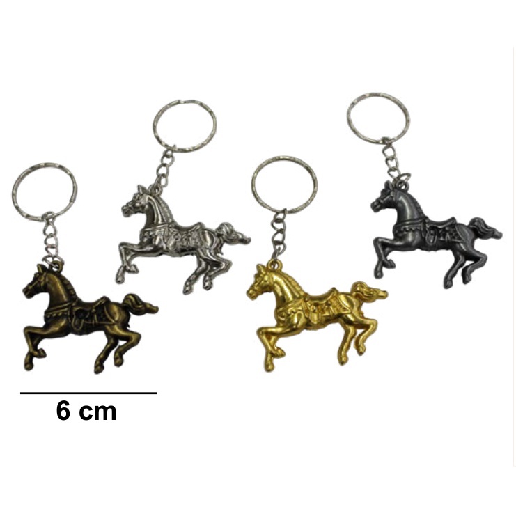 [EB-KE9738] Llavero Caballo Colores 6cm — Bolsa x12 pzas / Caja x1200 ref.KE9738