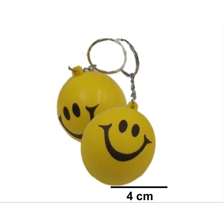 [EB-TY363907] Llavero Carita Antiestrés 4cm — Bolsa x12 pzas / Caja x2400 ref.TY363907
