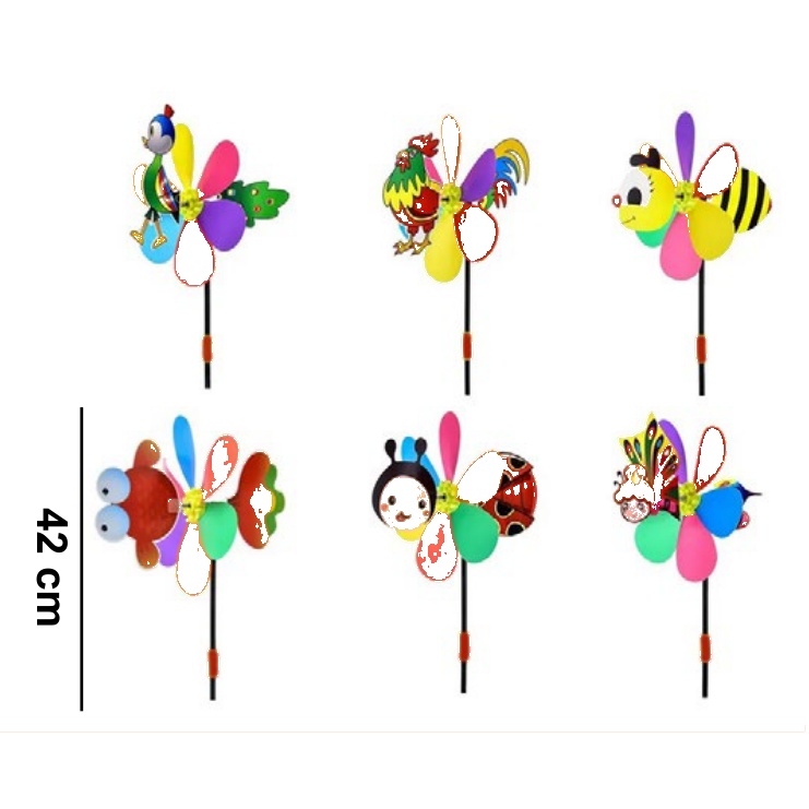 [EB-TY364103] Rehilete Flores Plástico 42cm — Caja x400 pzas ref.TY364103