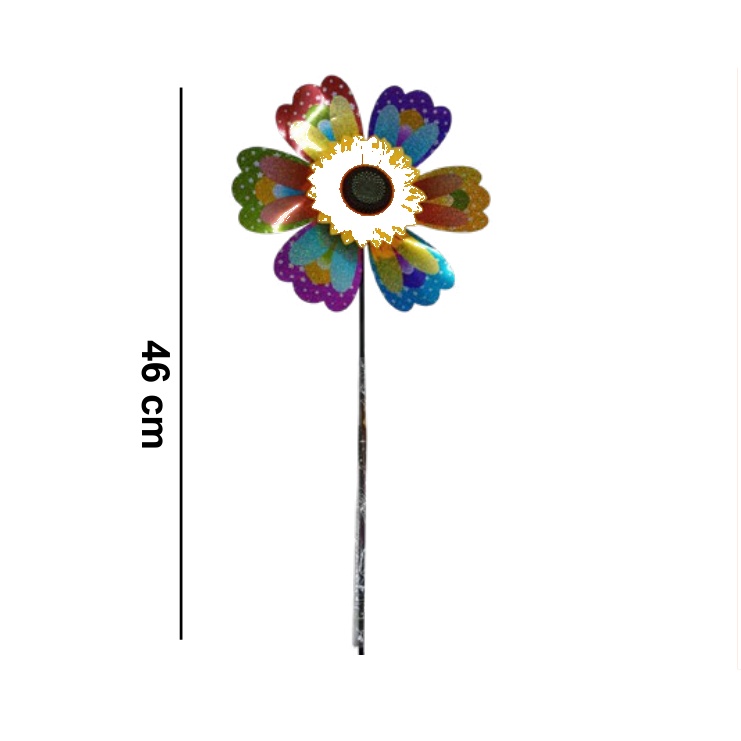 [EB-TY364104] Rehilete Girasol Plástico 46cm — Caja x300 pzas ref.TY364104