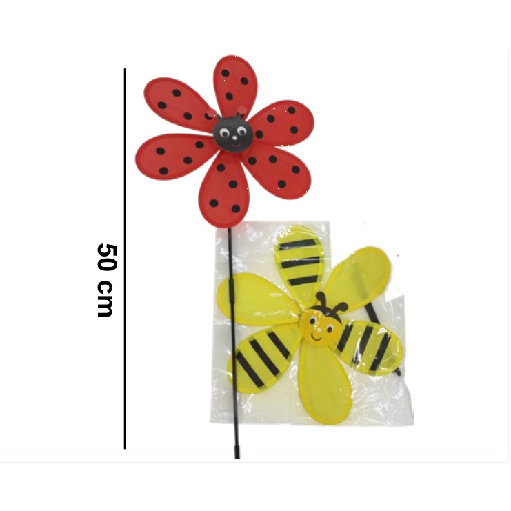 [EB-TY364106] Rehilete Girasol Plástico 50cm — Caja x300 pzas ref.TY364106