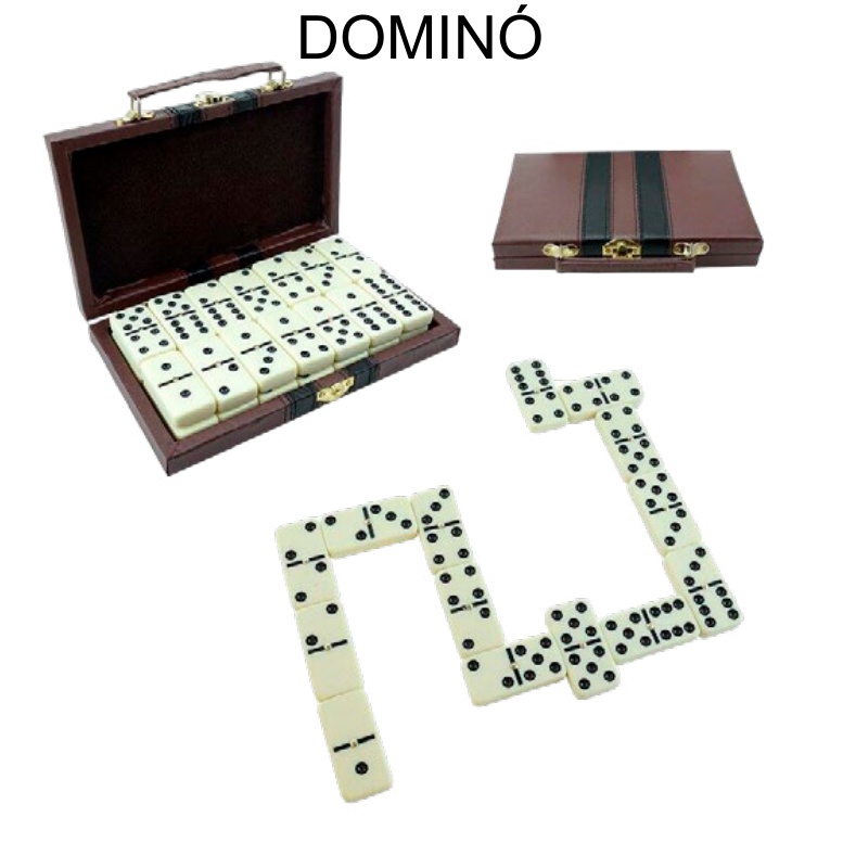 [EB-TY359978] Dominó en maletín 12×20.5 cm — Caja x24 pzas