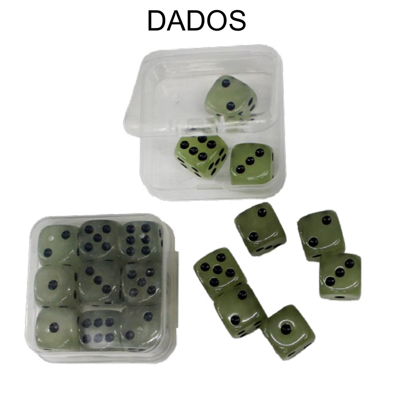 [EB-TY364222] Dados de colores 16mm — Caja x500 pzas