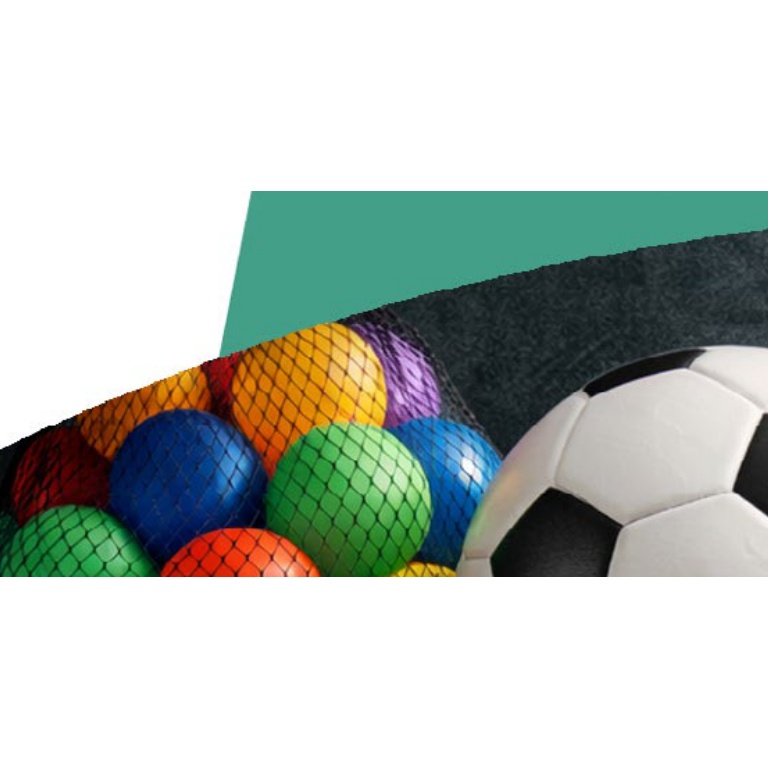 [EB-TY362106] Balón de futbol No.5 con malla 22 cm — Caja x100 pzas