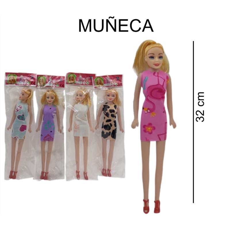 [EB-TS91492] Muñeca Articulada 32 cm Bolsa Ropa Surtida — Caja 960 pz