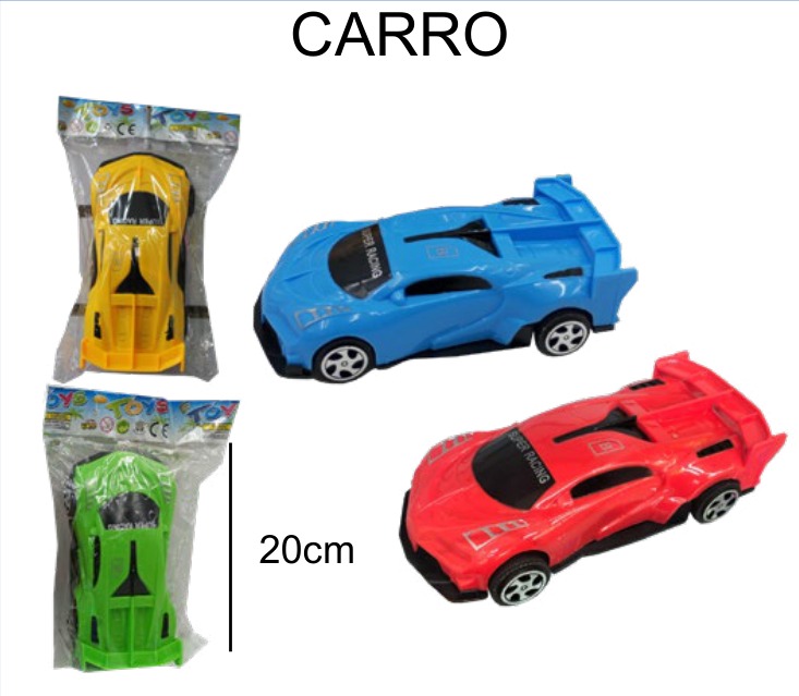 [EB-TS96017] Carrito Fricción Bolsa Plástico 4 Colores Blister — Caja x600 pz
