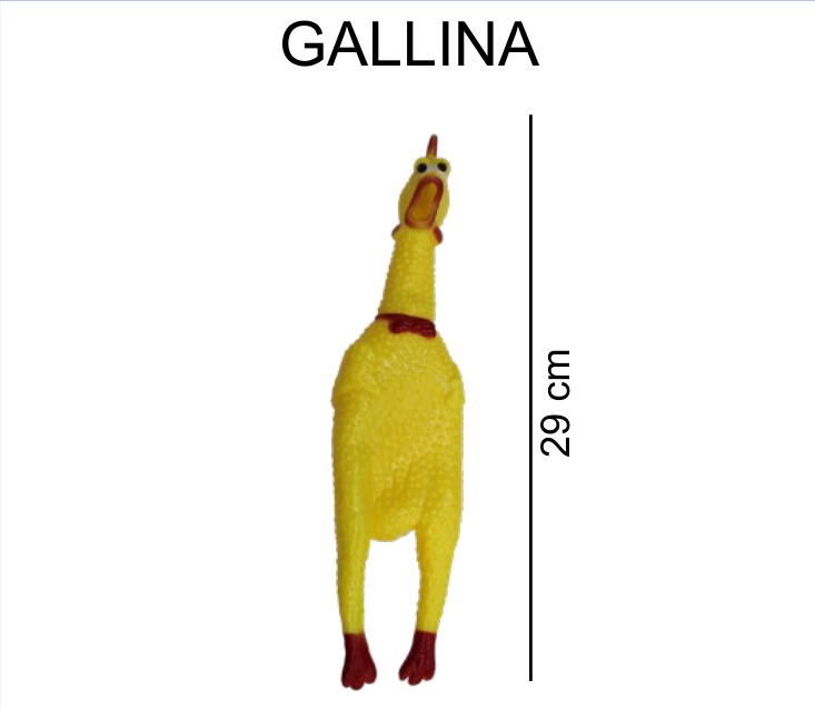 [EB-PT11622] Gallina Figura Plástico 29 cm Blister Niño — Caja x240 pz