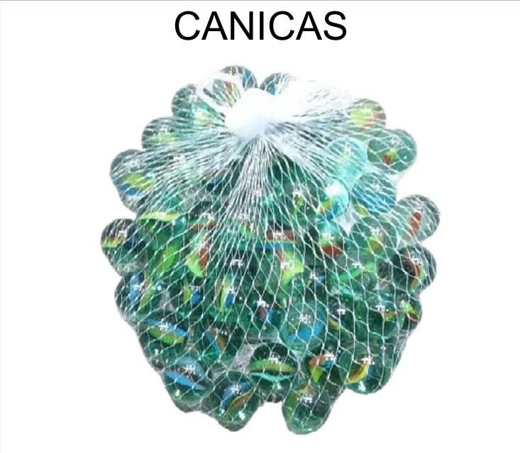 [EB-TY359979] Canicas 51 Piezas Malla 50 Chicas 1 Grande Blister — Caja x100 pz