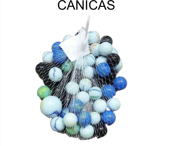 [EB-TY359982] Canicas 51 Piezas Malla Surtido Bolsa — Caja x100 pz