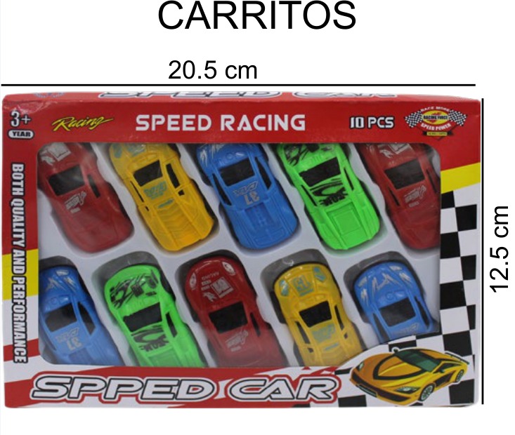[EB-TS91532] Carritos Surtido Blister 10 Piezas 20×12 cm — Caja x288 pz