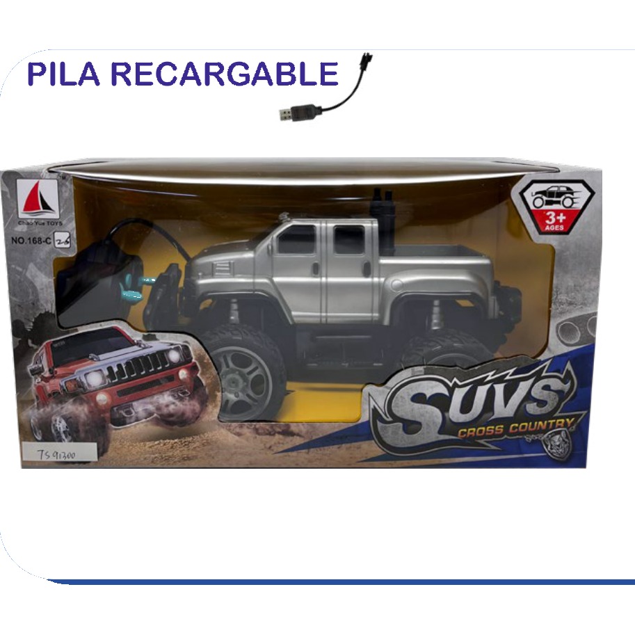[EB-TS91300] Camioneta RC SUVs Cross Country 4 Canales Recargable | EB-TS91300 | Caja x36 pzas