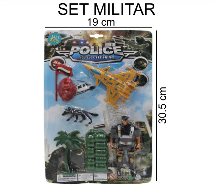 [EB-TS92380] Soldados Militares Blister 2 Modelos 19×30 cm — Caja x288 pz