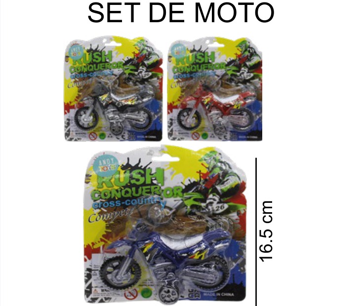 [EB-TS92400] Motocicleta Blister Plástico 15×16 cm Surtido — Caja x360 pz