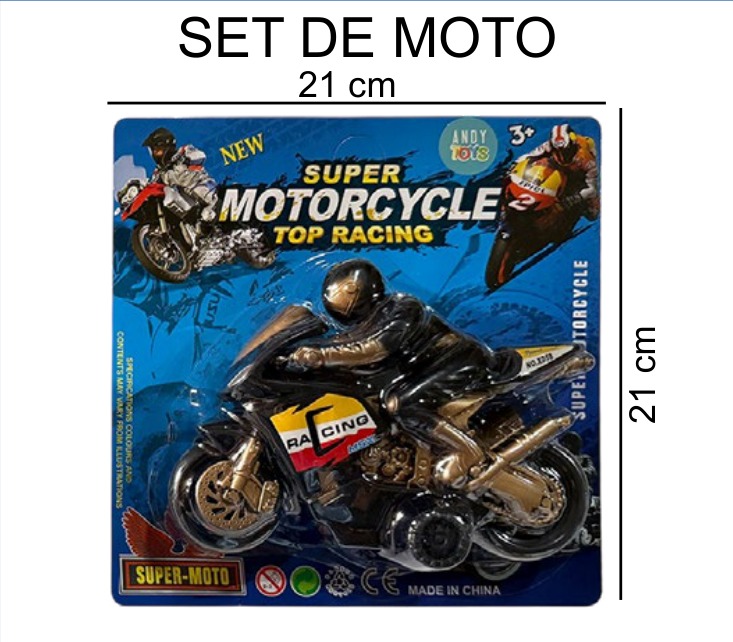 [EB-TS92429] Motocicleta Blister 2 Colores 21×21 cm Plástico — Caja x192 pz