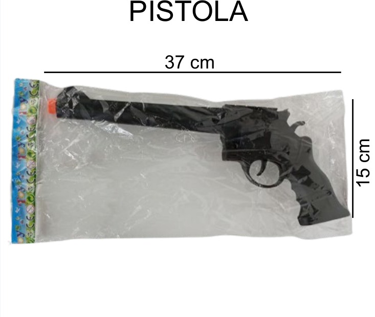[EB-TS91568] Pistola Plástico Blister 37×15 cm Surtido — Caja x240 pz