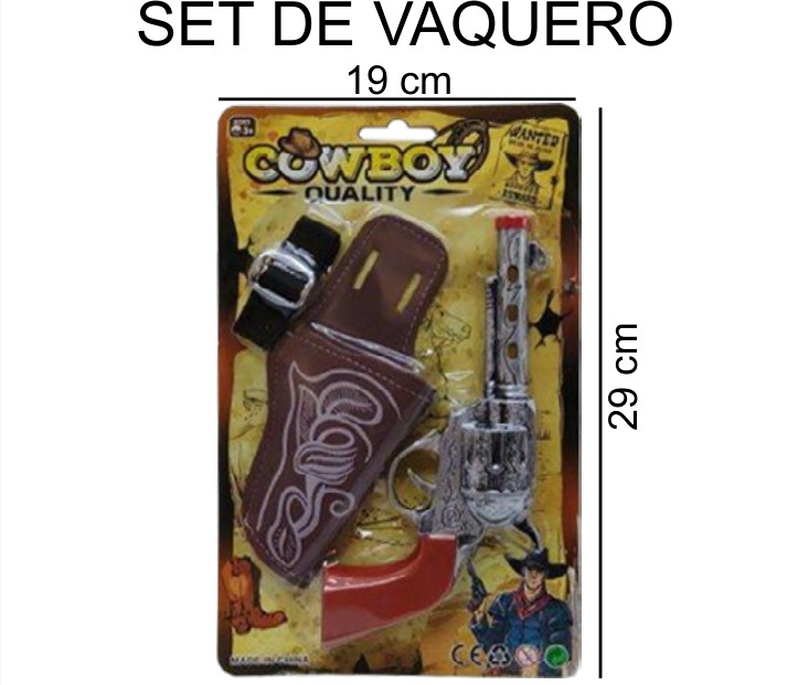 [EB-TS96038] Vaquero Accesorios Blister 18×29 cm Plástico — Caja x96 pz