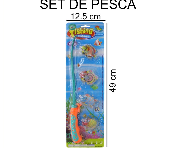 [EB-TS86451] Caña Pesca Juguete Blister 2 Colores 12×49 cm — Caja x192 pz