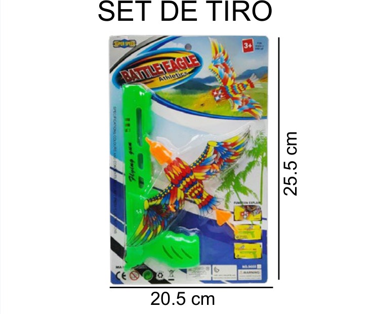 [EB-TS86129] Águila Pistola Tiro 2 Piezas Blister 18×29 cm — Caja x288 pz