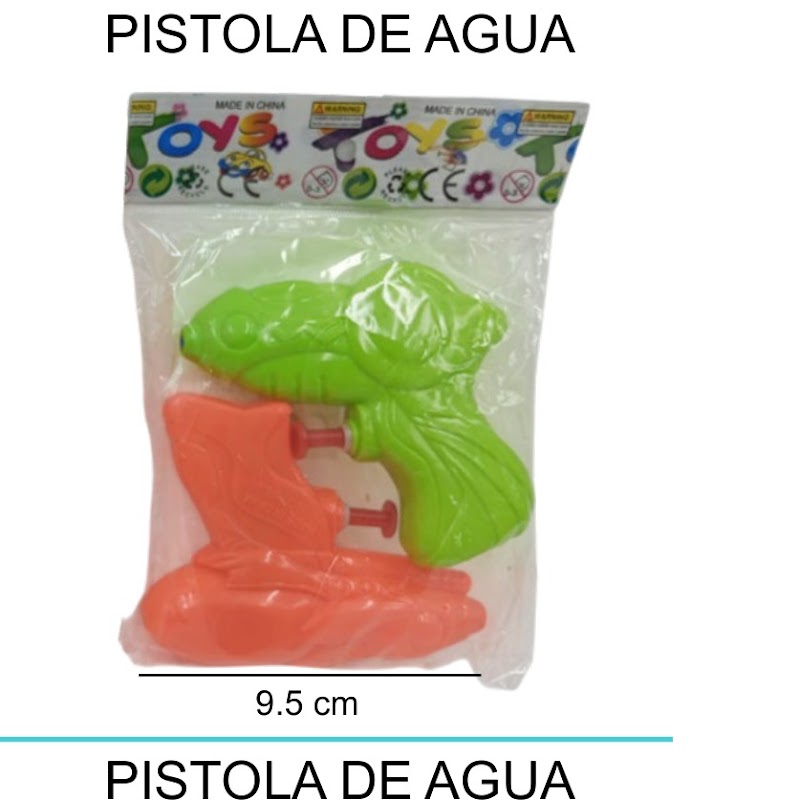 [EB-TS95221] Pistola Agua 9.5x6.5cm 2 Piezas Plástico x360pz — WEISCO