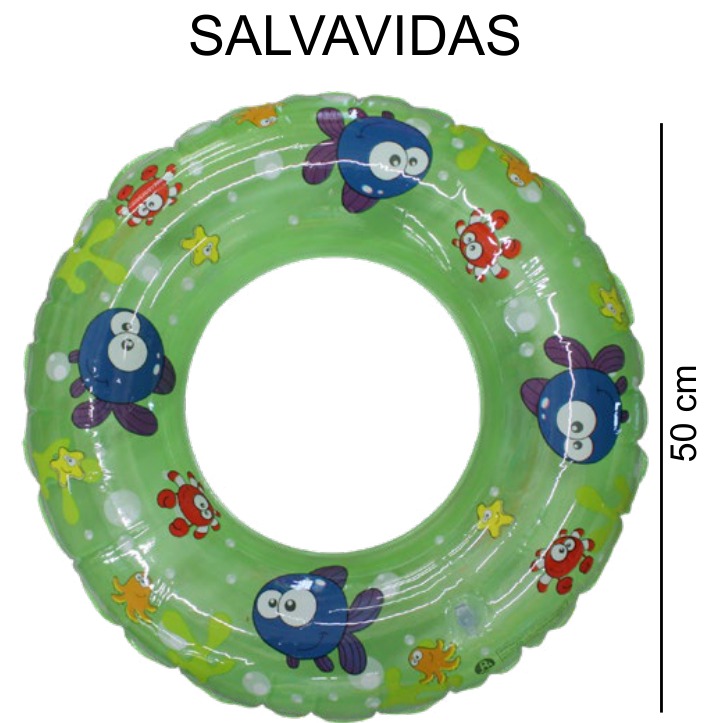 [EB-TY361870] Aro Salvavidas Inflable 50cm PVC Estampado x360pz — WEISCO