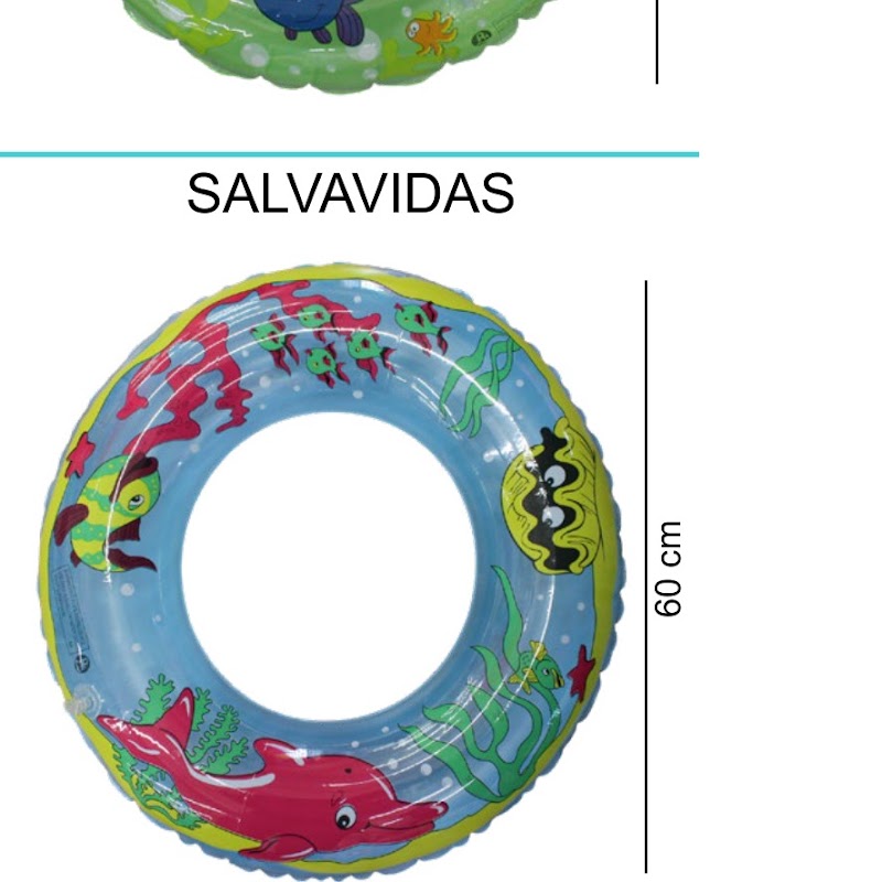 [EB-TY361871] Aro Salvavidas Inflable 60cm PVC Varios Colores x240pz — WEISCO