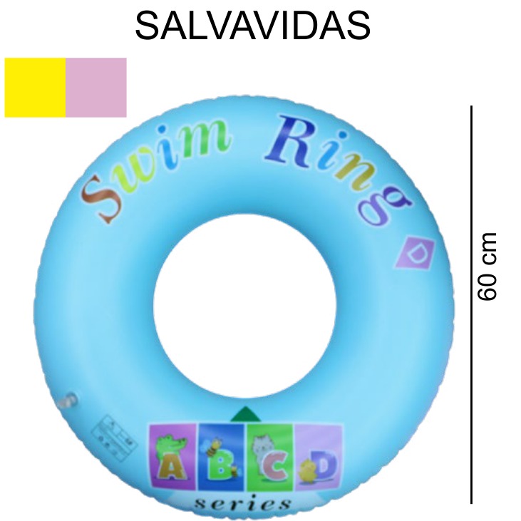 [EB-TY363912] Aro Salvavidas Inflable 60cm PVC Estampado x300pz — WEISCO