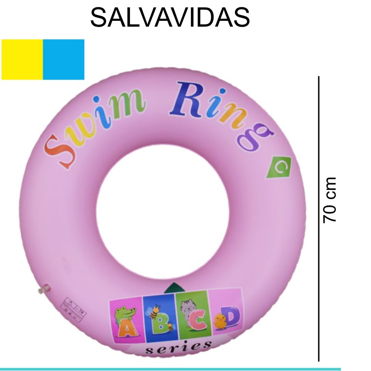[EB-TY363913] Aro Salvavidas Inflable 70cm PVC Estampado x240pz — WEISCO