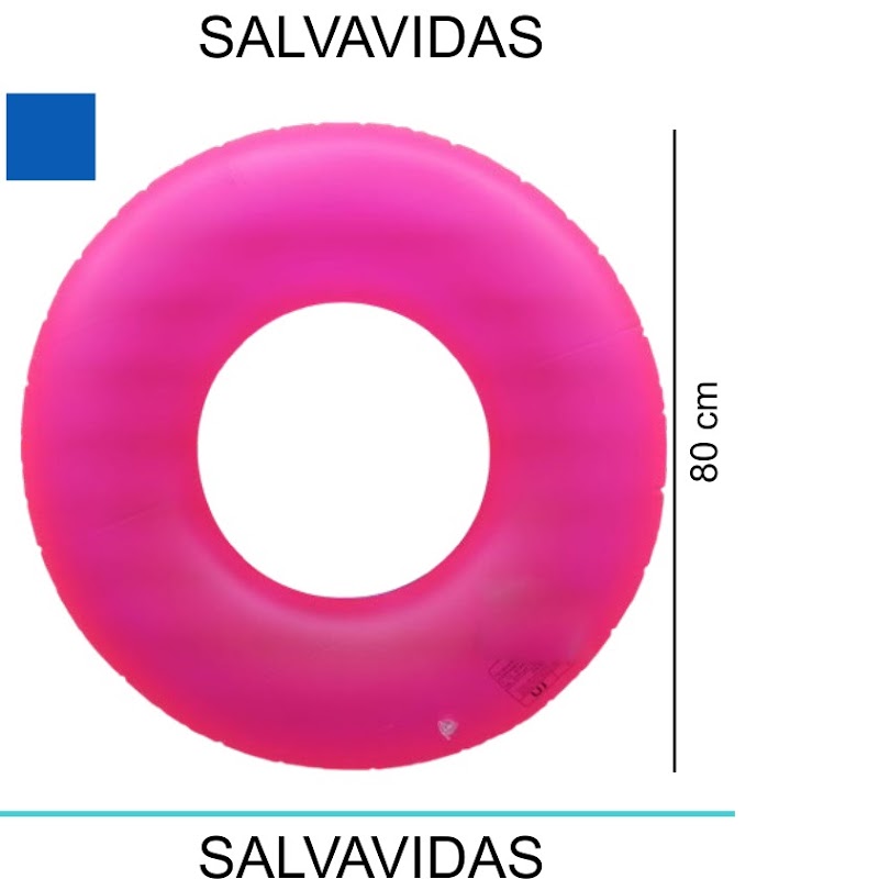 [EB-TY362414] Aro Salvavidas Inflable 80cm PVC Glitter Colores x200pz — WEISCO