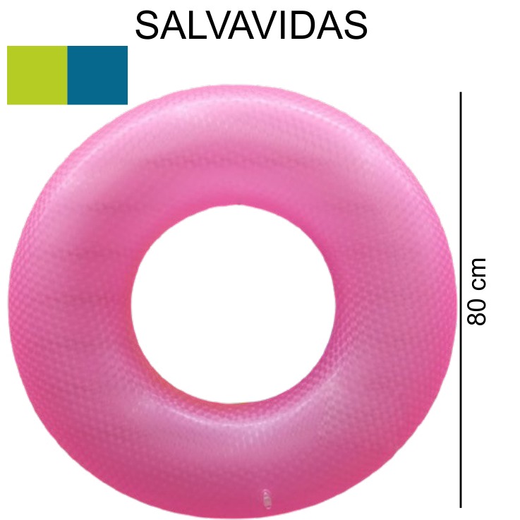[EB-TY362406] Aro Salvavidas Inflable 80cm PVC 4D x200pz — WEISCO
