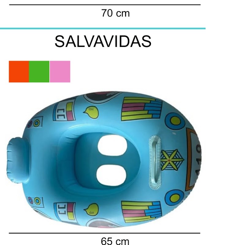 [EB-TY361913] Bote Inflable 65cm PVC Varios Colores x180pz — WEISCO