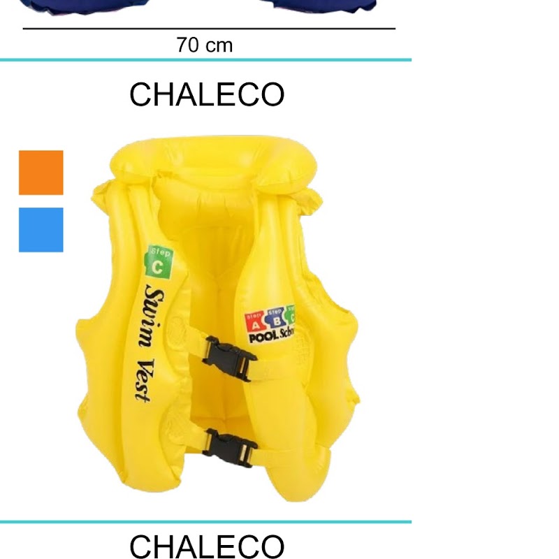 [EB-TY362381] Chaleco Salvavidas Inflable 43cm Doble Cámara Step C x180pz