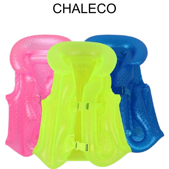 [EB-TY362379] Chaleco Salvavidas Inflable 50cm 3 Colores Talla M x200pz