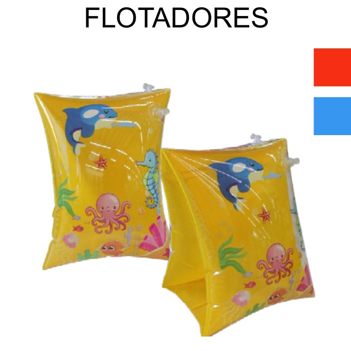 [EB-TY362587] Flotadores de Brazo Inflables 23x27cm PVC Varios Colores x300pz