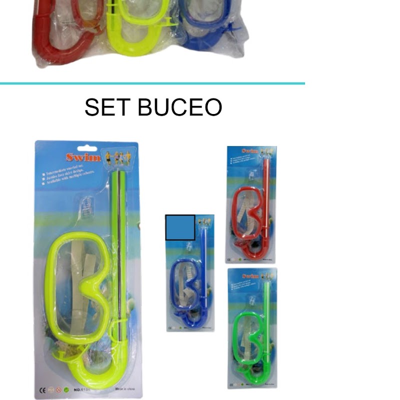 [EB-TY361938] Kit Goggle + Snorkel en Blister 26x42cm x72pz — WEISCO