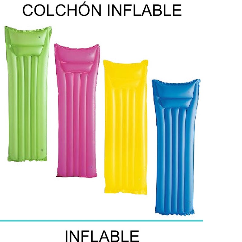 [EB-TY363928] Colchón Inflable Playero 69x183cm PVC x72pz — WEISCO