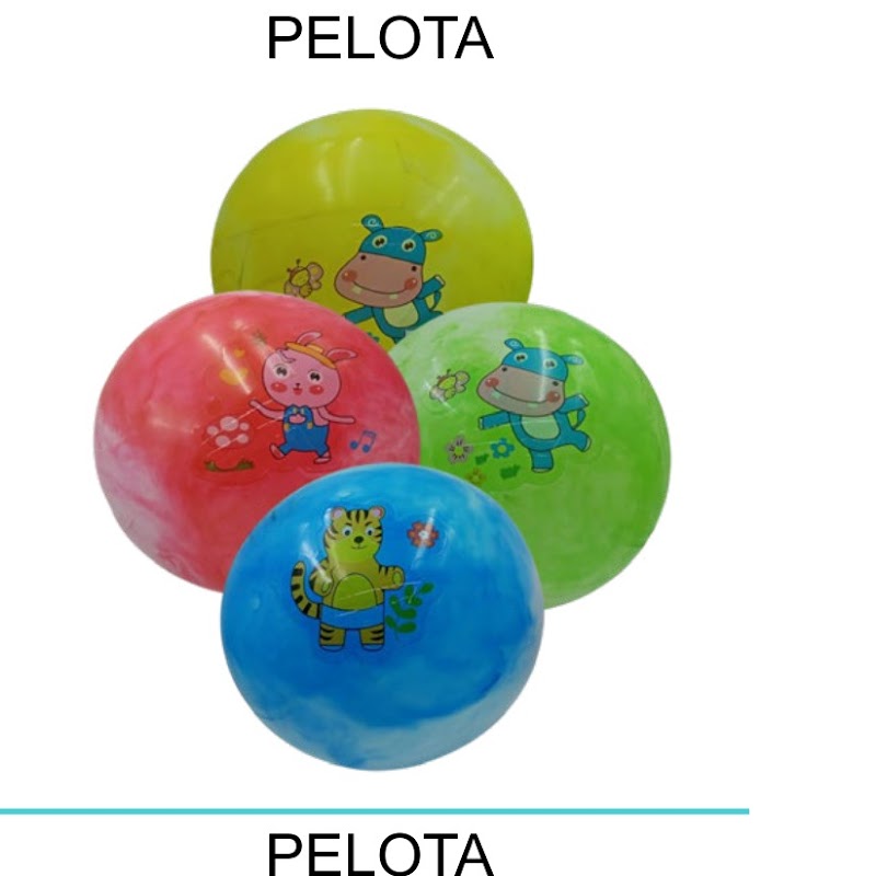 [EB-TY363264] Pelota Inflable de Playa 22cm PVC 70g Colores x480pz — WEISCO