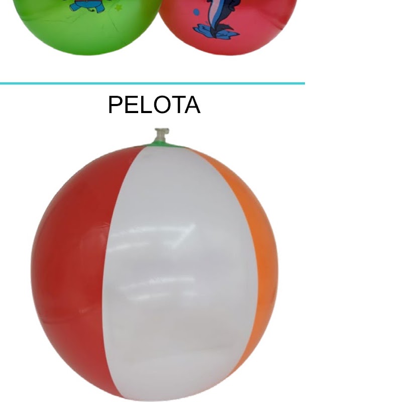 [EB-TY362578] Pelota Inflable de Playa 40cm PVC Varios Colores x600pz — WEISCO
