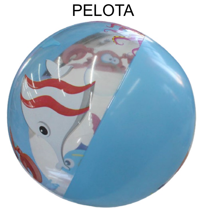 [EB-TY361899] Pelota Inflable de Playa 40cm PVC Colores Mix x600pz — WEISCO