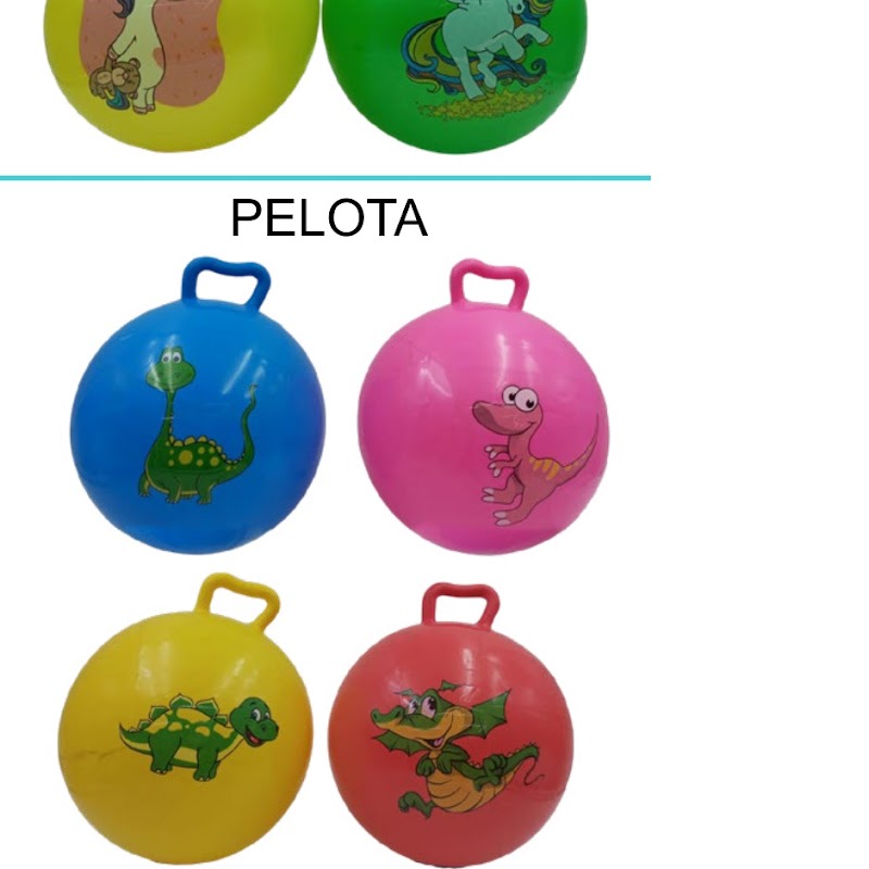 [EB-TY363266] Pelota Inflable 22cm PVC con Asa de Sujeción x360pz — WEISCO