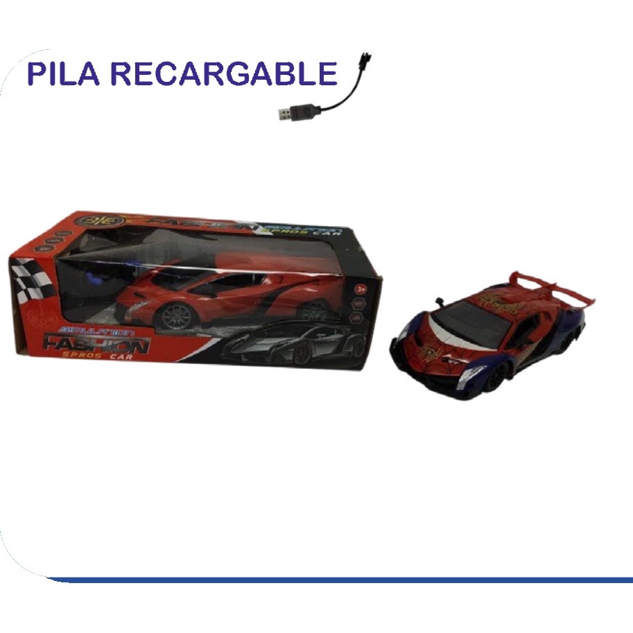 [EB-TS92528] Carro RC Falcom Supercar con Luz Recargable 1:18 | EB-TS92528 | Caja x48 pzas