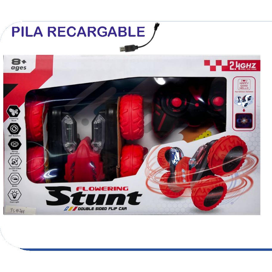 [EB-TS91348] Carro RC Flowering Stunt Doble Cara Acrobacias Flip 2.4G | EB-TS91348 | Caja x36 pzas