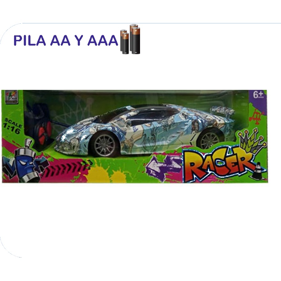 [EB-TS62101] Carro RC Racer 4 Canales 2 Modelos Pila AA 1:16 | EB-TS62101 | Caja x24 pzas