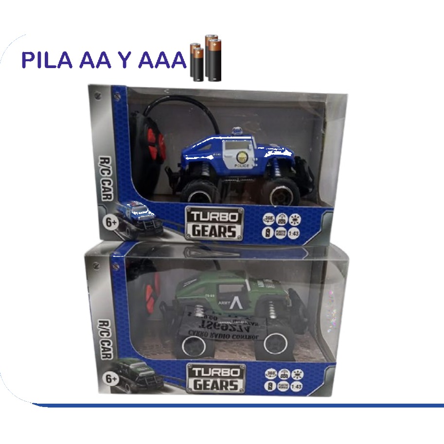 [EB-TS69274] Carro RC Turbo Gears Off-Road 2 Colores Pila AA | EB-TS69274 | Caja x48 pzas