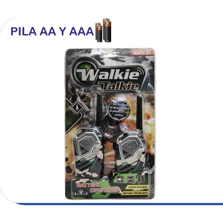 [EB-TS92206] Walkie Talkie Militar Largo Alcance con Baterías | EB-TS92206 | Caja x96 pzas