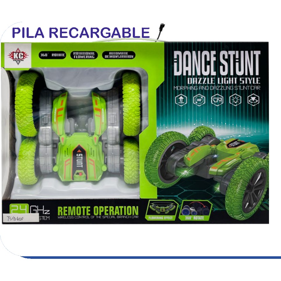 [EB-TS91450] Carro RC Dance Stunt Dazzle Light Acrobacias con Luz 2.4G | EB-TS91450 | Caja x48 pzas