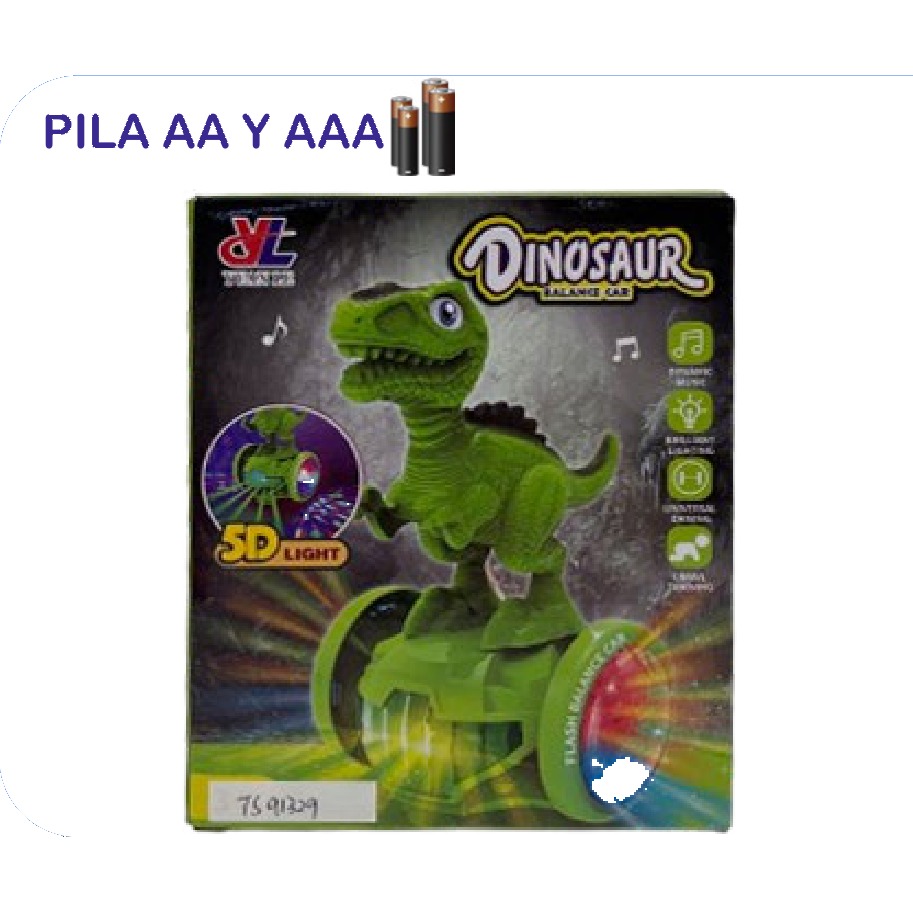 [EB-TS91329] Dinosaurio T-Rex con Luz y Música 3D LED | EB-TS91329 | Caja x96 pzas