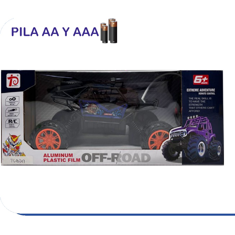 [EB-TS91397] Carro RC Aluminum Off-Road Extreme Adventure 2 Canales Pila AA | EB-TS91397 | Caja x48 pzas