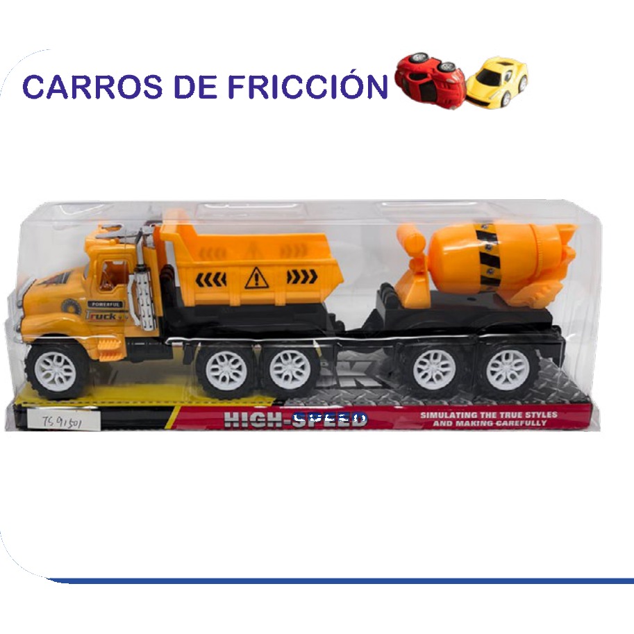 [EB-TS91501] Camión Construcción High Speed Fricción 2 Modelos | EB-TS91501 | Caja x96 pzas